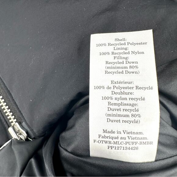 Everlane The Re:Down Puffer Bomber in black Size S - Picture 4 of 9